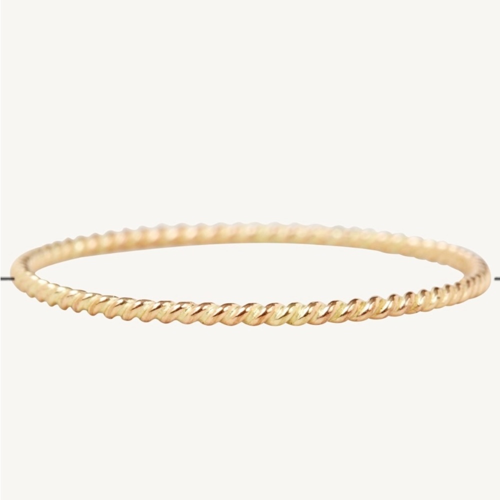 Catbird Twisted Stacker Gold Ring